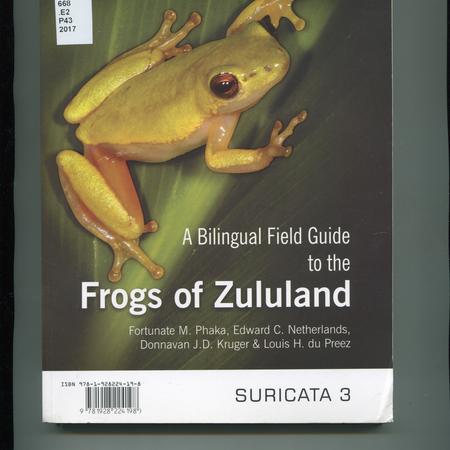 A bilingual field guide to the Frogs of Zululand