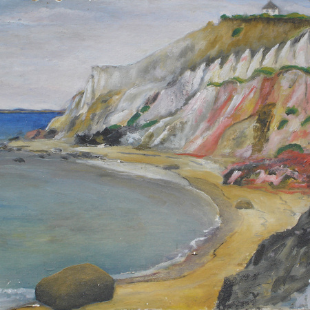Painting of Aquinnah Cliffs