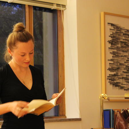 Belarusian-American poet, Valzhyna Mort reading her poetry