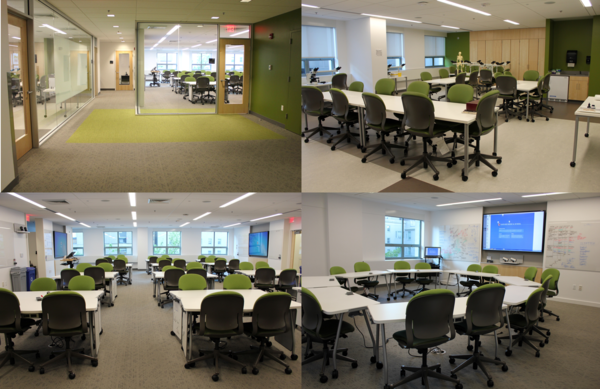 Academic Society Suites include a learning studio, classroom and lab. Images: Grace Fehrenbach