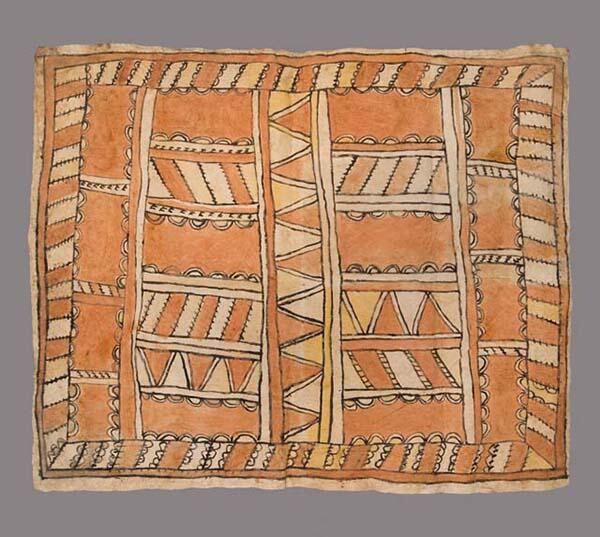 Tapa (barkcloth) from Aitutaki, Cook Islands. Gift of Alexander Agassiz 1900, 00‐8‐70/55417