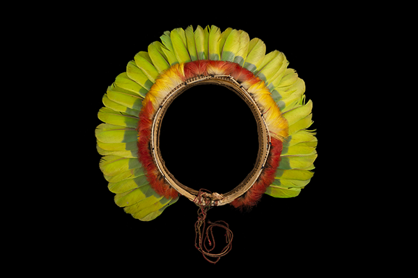 Utifako (feather headdress or crown) used by Siona and Kofan shamans during rituals and ceremonies =, from the&nbsp;Putumayo River Region of Colombia.&nbsp;Museum Purchase, 48‐17‐30/7102