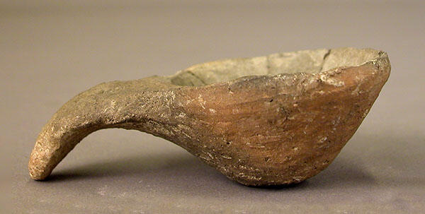 Ceramic ladle&nbsp;from the late Neolithic village Homolka.&nbsp;Central European Expedition, V. J. Fewkes Director, 1929-1931, 34-93-40/1104