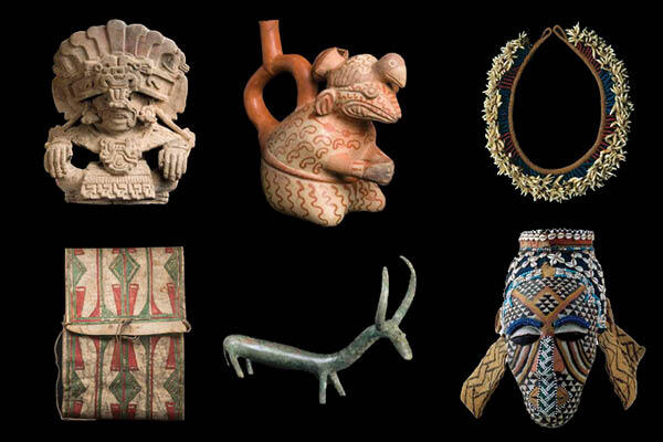 six objects from collection.