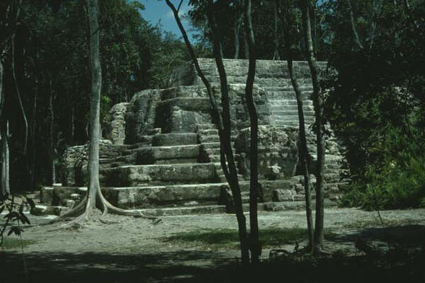 Structure E-VII at Uaxactun.