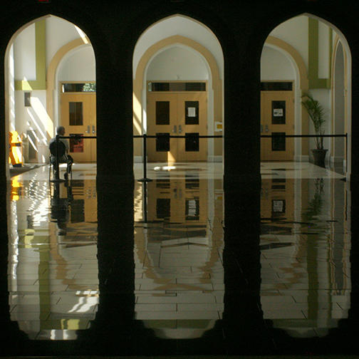 A View From the Prayer Space in ISBCC Mosque