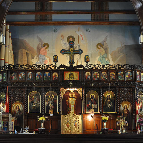 Iconostasis of St. George’s Albanian Orthodox Cathedral