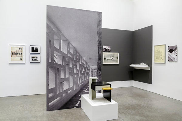 HOTEL NORD-SUD 1932-34: Design and Correspondence Installation view from Institute of Contemporary Art, Boston, Foster Prize 201