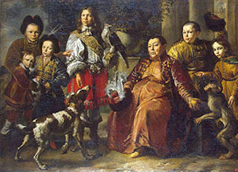 Daniel Schultz, Tatar envoy to Poland Dedesh Agha and his sons and retinue (Hermitage Museum)