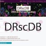Screenshot and logo for the DRscDB single-cell resource