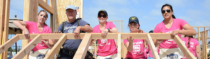 Photograph of Habitat for Humanity project