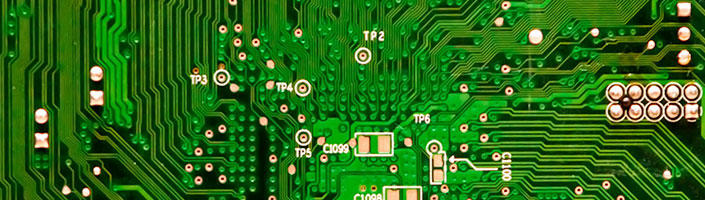 Photograph of circuit board