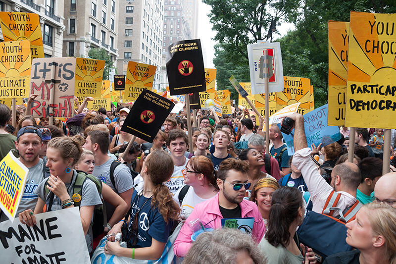 Climate march in NYC