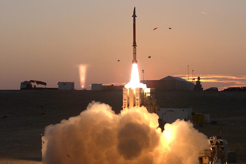 Israeli missle defense rocket launch