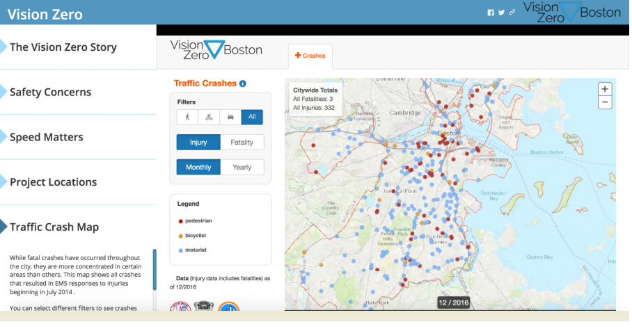 Boston Vision Zero Map