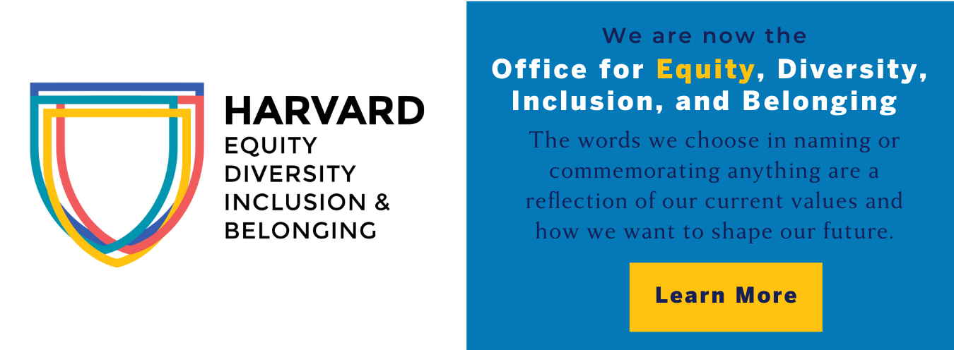 We are now the Office for Equity, Diversity, Inclusion, and Belonging