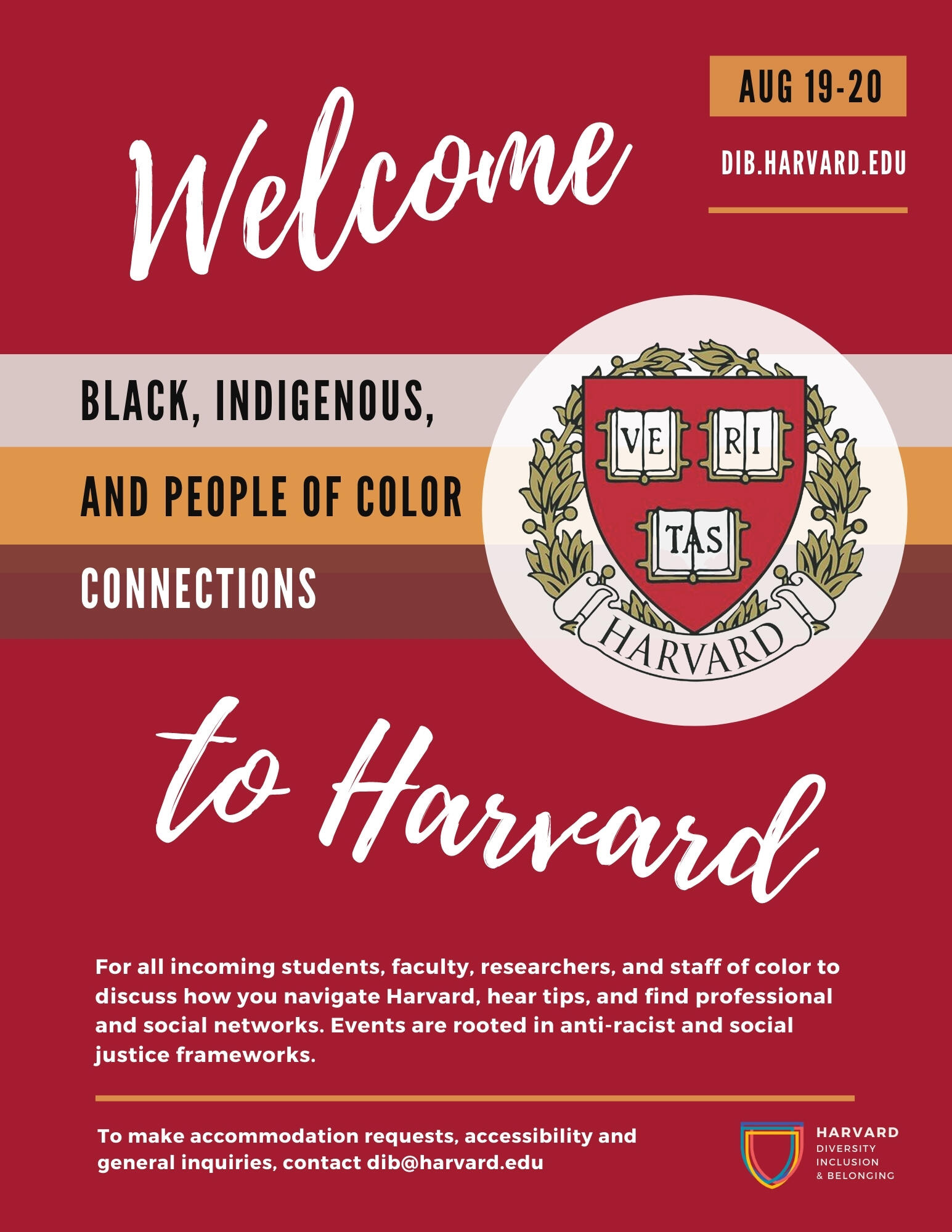 BIPOC Welcome Event Poster
