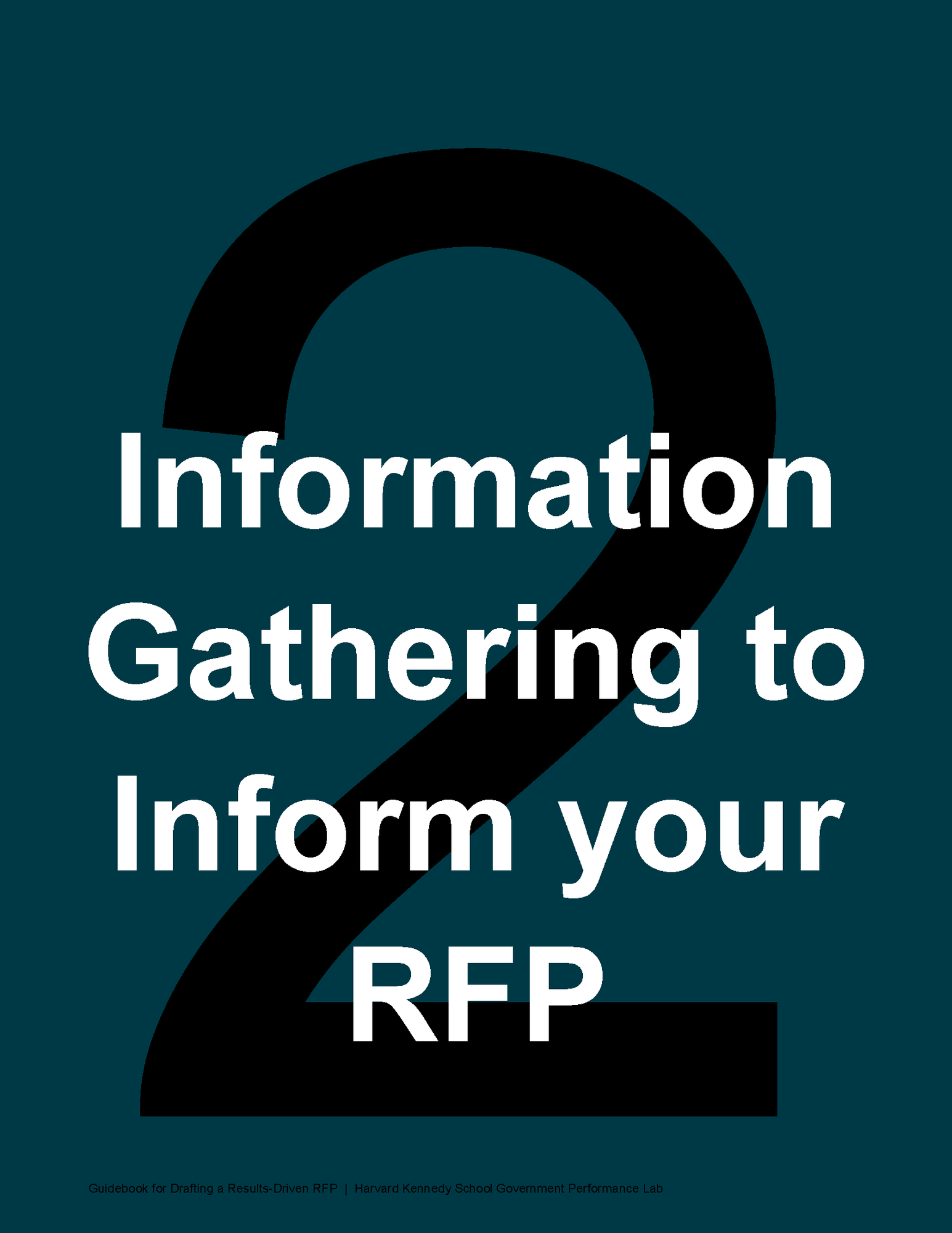 Information Gathering to Inform Your RFP