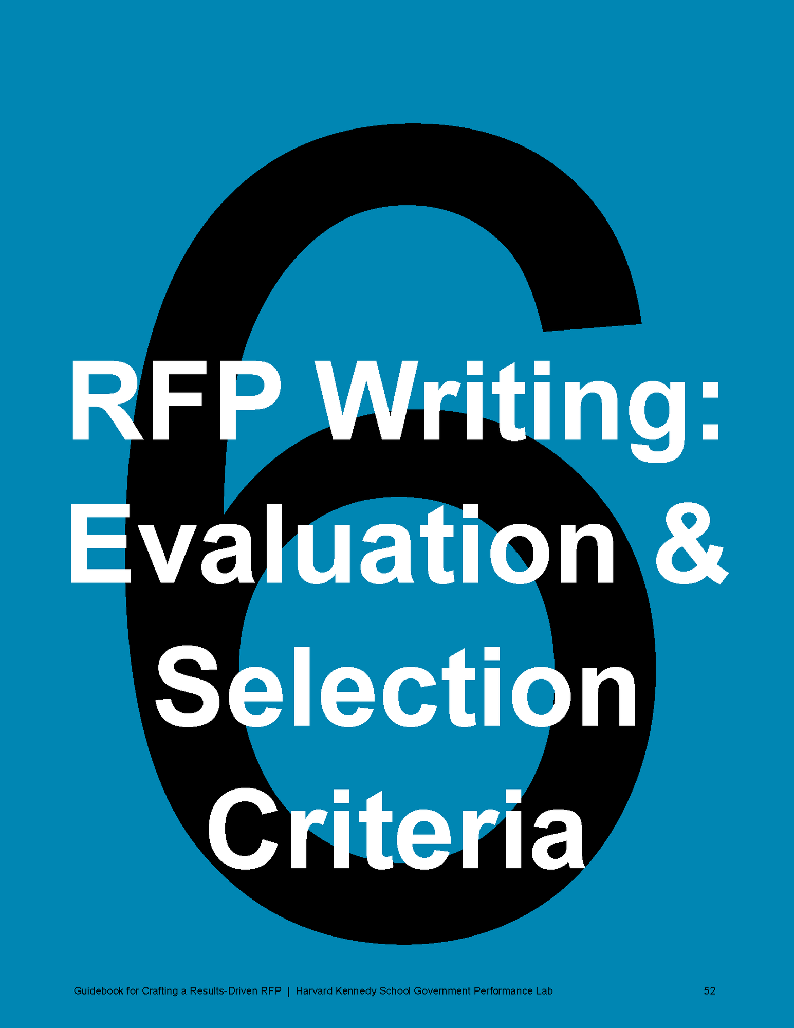 Evaluation and Selection Criteria