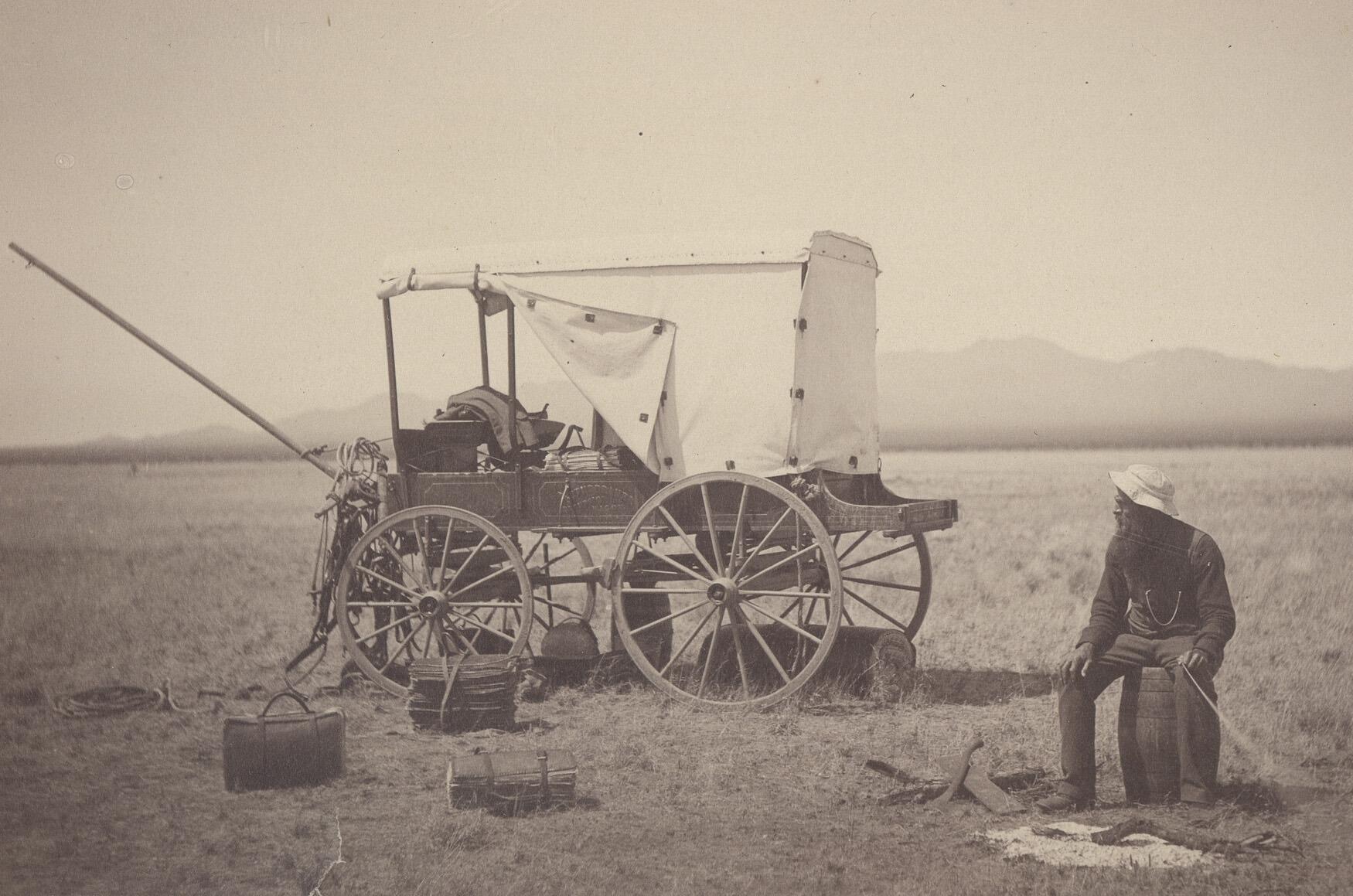 C.G. Pringle in the desert, 1894