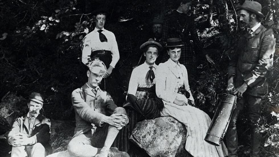 Edith Scammon and Friends , Maine, circa 1890