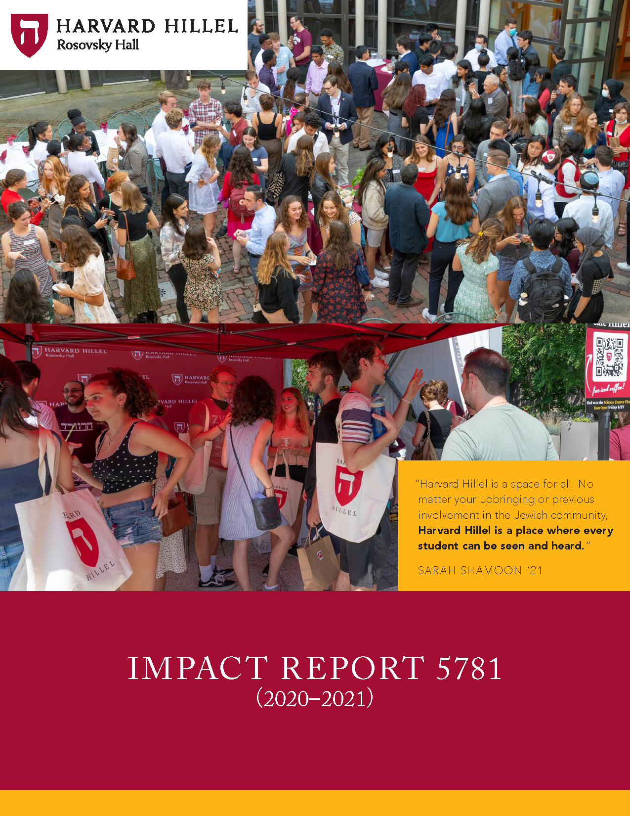 Harvard Hillel Impact Report 5781 (2020-2021) - Page 1