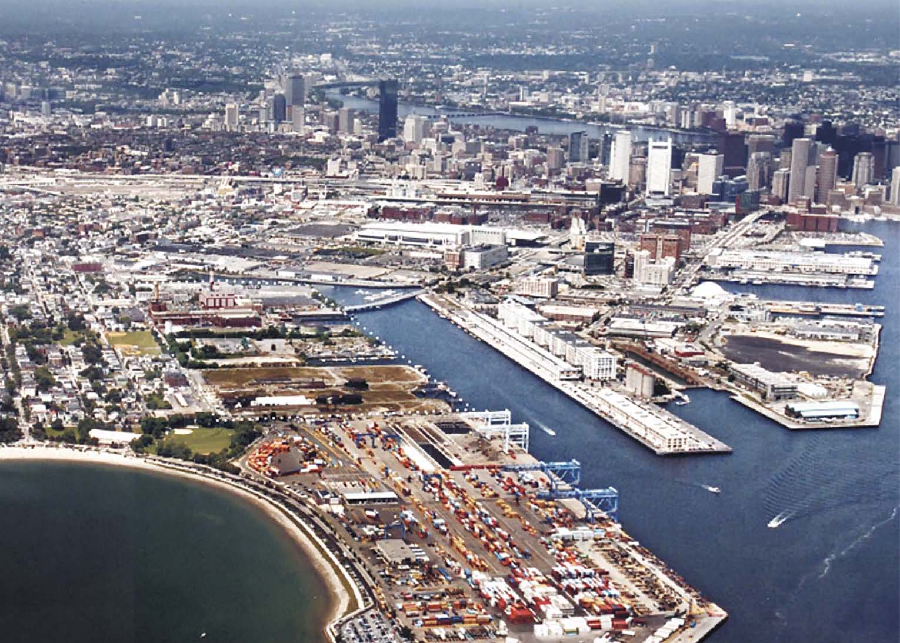 Areal View of Boston