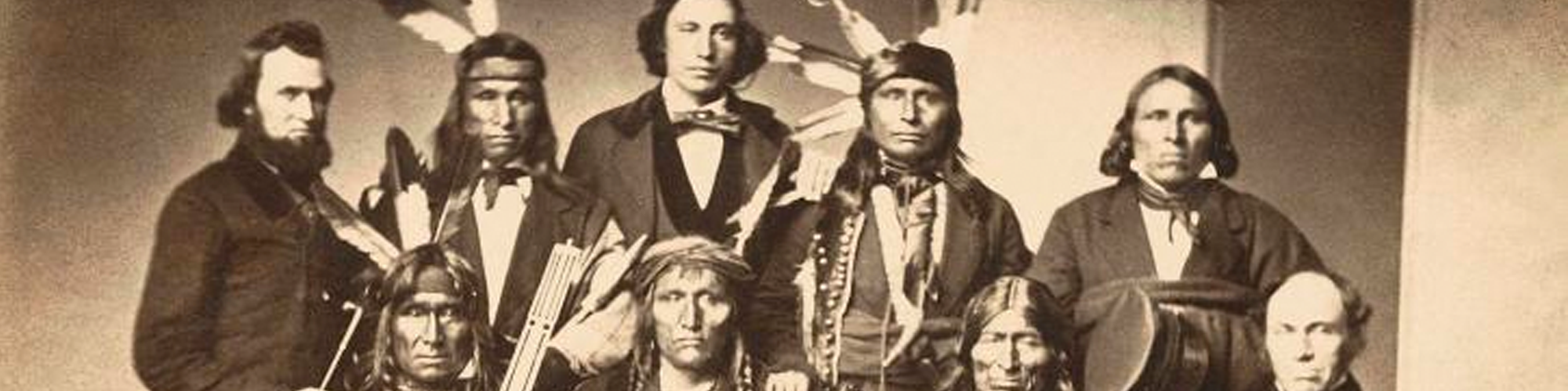 Portrait of Dakotan (Sioux) Indians in Washington, D.C