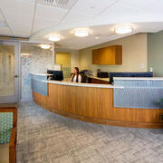 Cambridge dental practice reception area