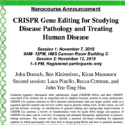 2019 CRISPR Nanocourse Announcement