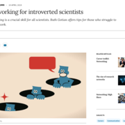 Networking for Introverted Scientists