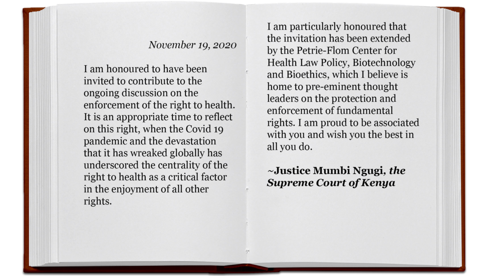 Justice Mumbi Ngugi guest book entry