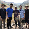 Professor Giovanni Bazzana poses with students during a trip to Israel as part of his course "Historical Jesus." Photo contributed.