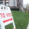 Vote sign. Photo by Harvard Crimson