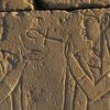 Ankhnesneferibre receives life from Isis. Chapel of Ankhnesneferibre at Karnak.
