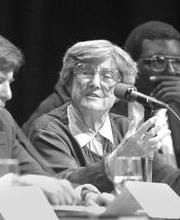 Eleanor Maccoby in 1997 at Stanford University, where she was the first woman to head the psychology department. (Image Credit: Linda Cicero/Stanford News Service)